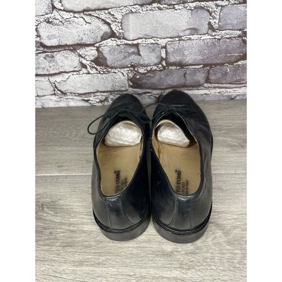PRONTO UOMO Black Leather Split Toe Oxfords Lace Up Shoes Men’s Sz 10.5M US/44EU - Picture 4 of 16